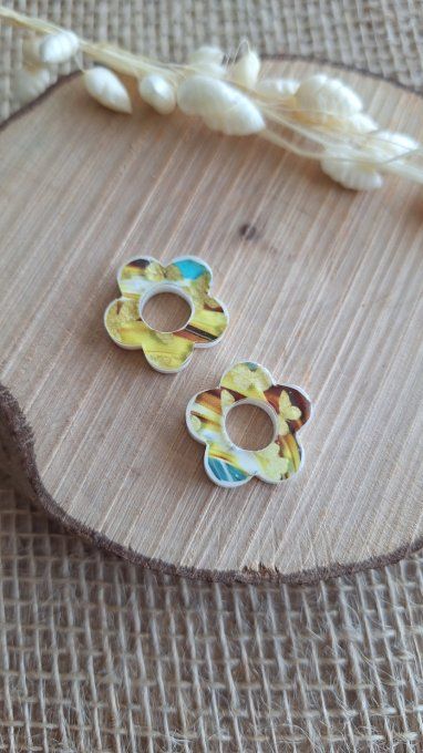 Fleurs pour Créoles - Motif Papillons