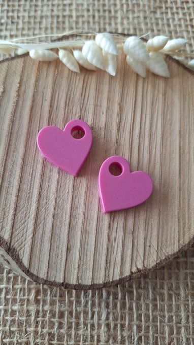 Coeur Motif Rose Pastel