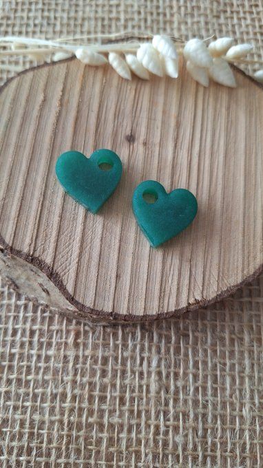 Coeur Vert Métallisé 