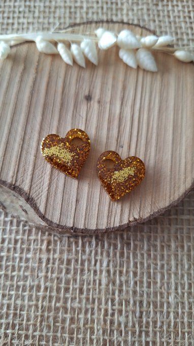 Coeur Or Paillettes 