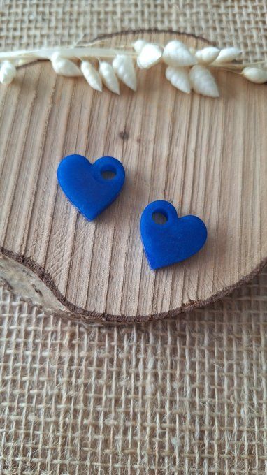 Coeur Bleu Métallisé 