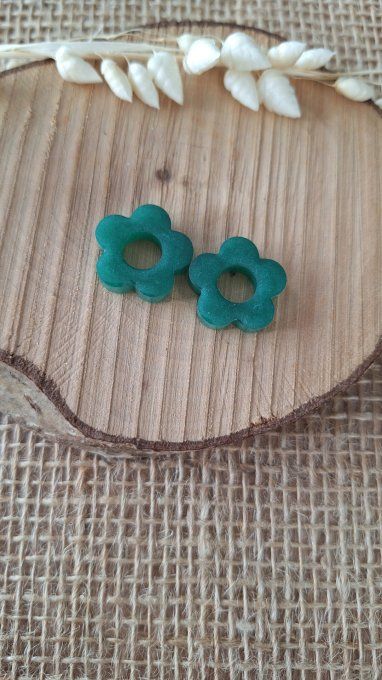 Fleurs pour Créoles - Vert Métallisé 