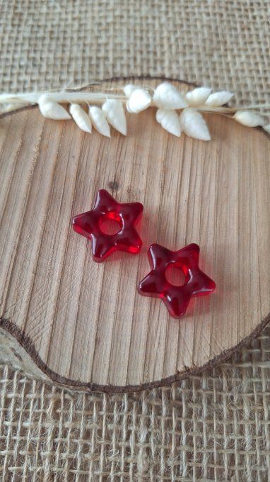 Étoiles pour Créoles - Rose Fuchsia 