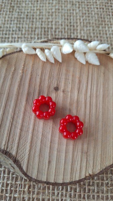 Mini cercle pour Créoles - Rouge