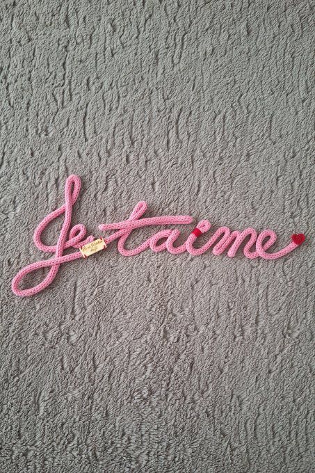 Décoration murale : Je t'aime