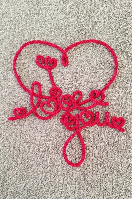 Décoration murale : I love you