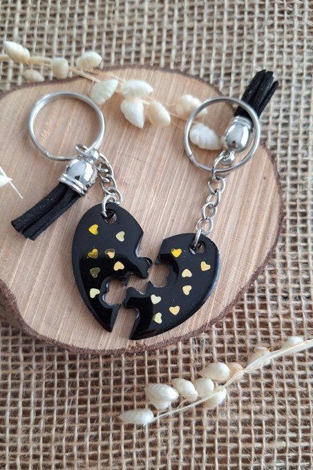 Porte - clés cœur Saphir