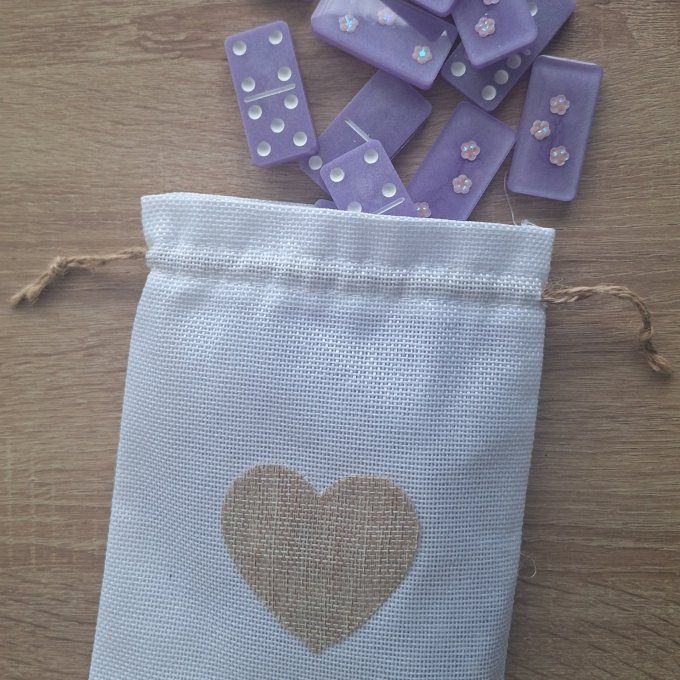 Jeu de dominos Améthyste fleurie