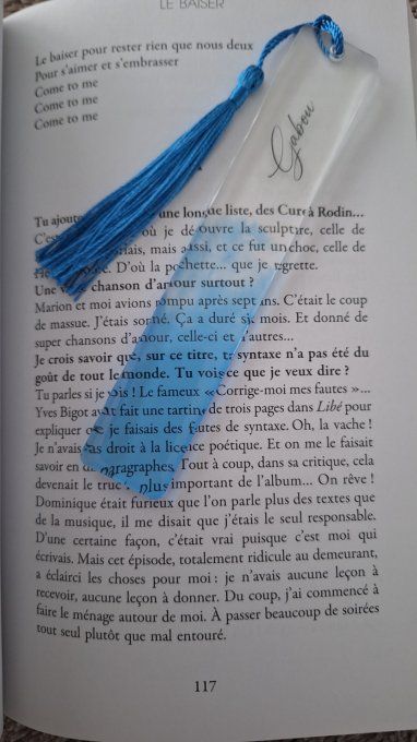 Marque page Blue personnalisable