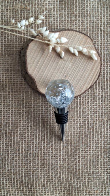 Bouchon de vin argent