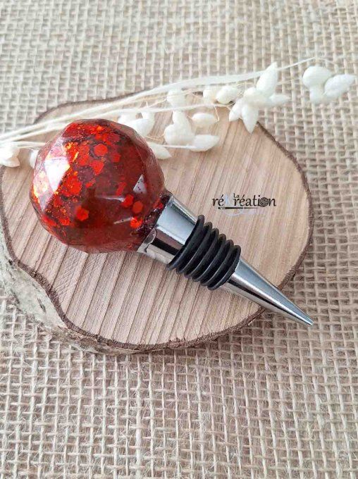 Bouchon de vin Rond Rouge