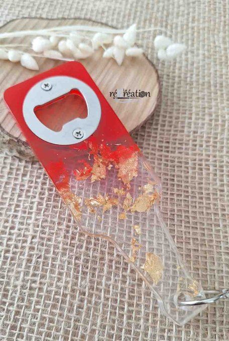 Décapsuleur Bouteille Rouge