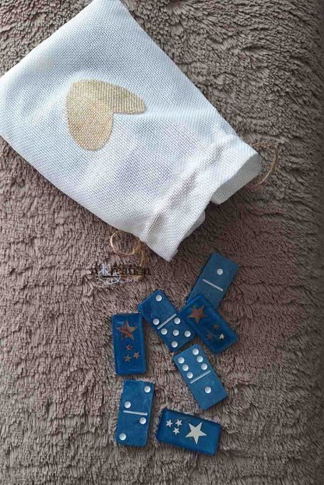 Dominos Bleus étoiles