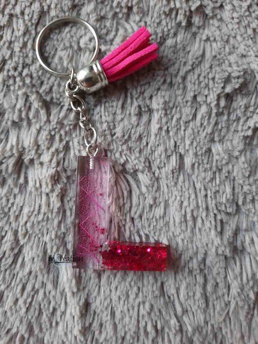 Porte-clés Nervure Magenta