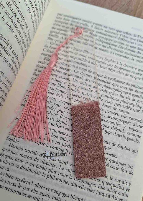 Marque page Vieux Rose